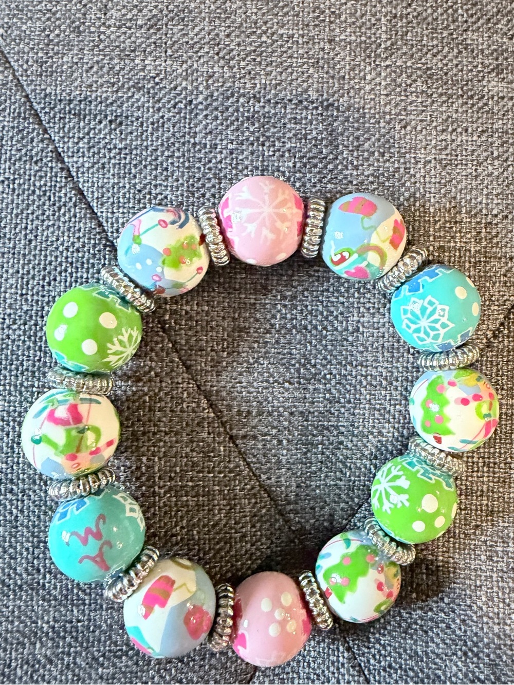 Angela Moore skier bracelet